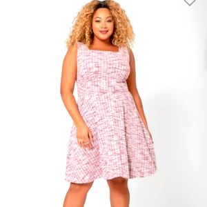 Leota Women's Ariana Sleeveless Fit & Flare Dress Pink